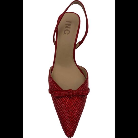 I.N.C. International Concepts Women's Gelsey Slingback Red Crystal - Wide - Picture 3 of 3